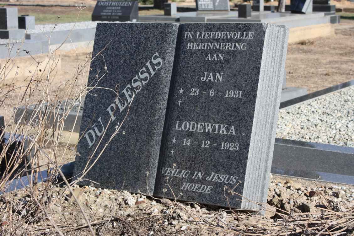 PLESSIS Jan, du 1931- &amp; Lodewika 1923-