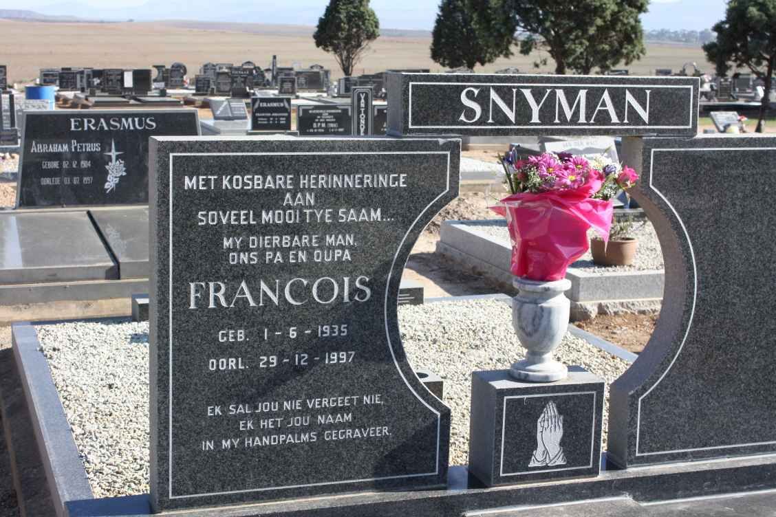 SNYMAN Fraincois 1935-1997