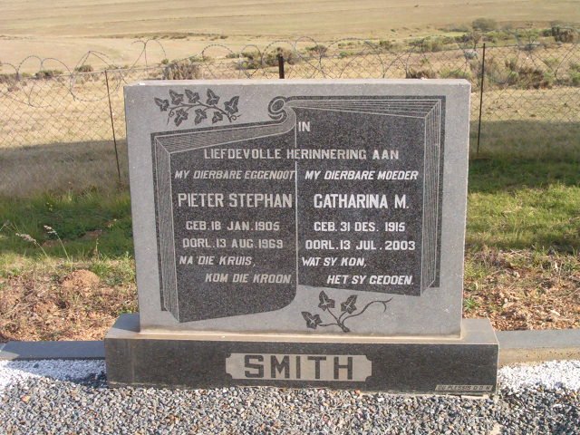 SMITH Pieter Stephan 1905-1969 &amp; Catharina M. 1915-2003
