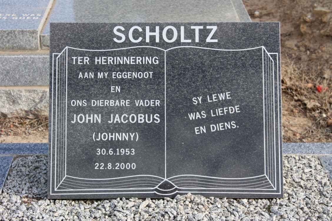 SCHOLTZ John Jacobus 1953-2000