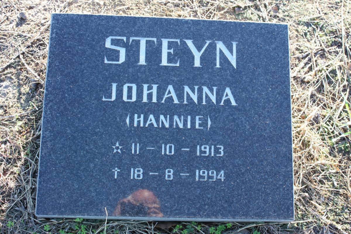 STEYN Johanna 1913-1994