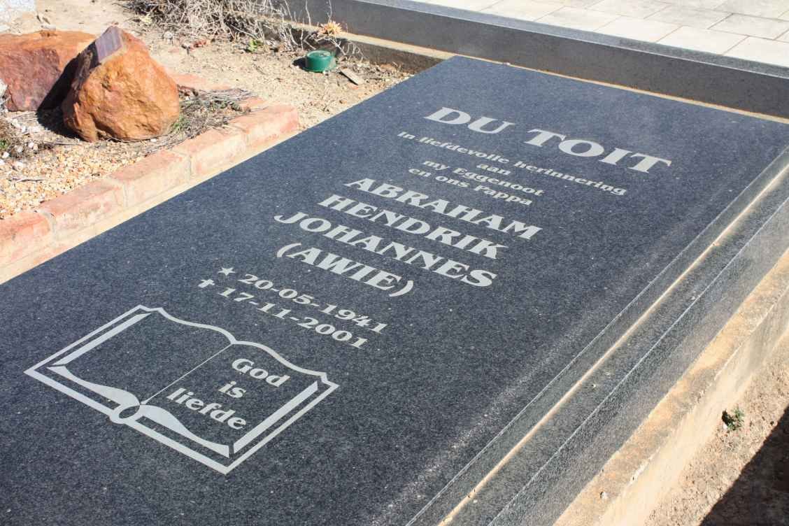 TOIT Abraham Hendrik Johannes, du 1941-2001
