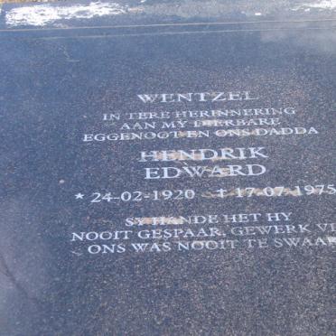 WENTZEL Hendrik Edward 1920-1975