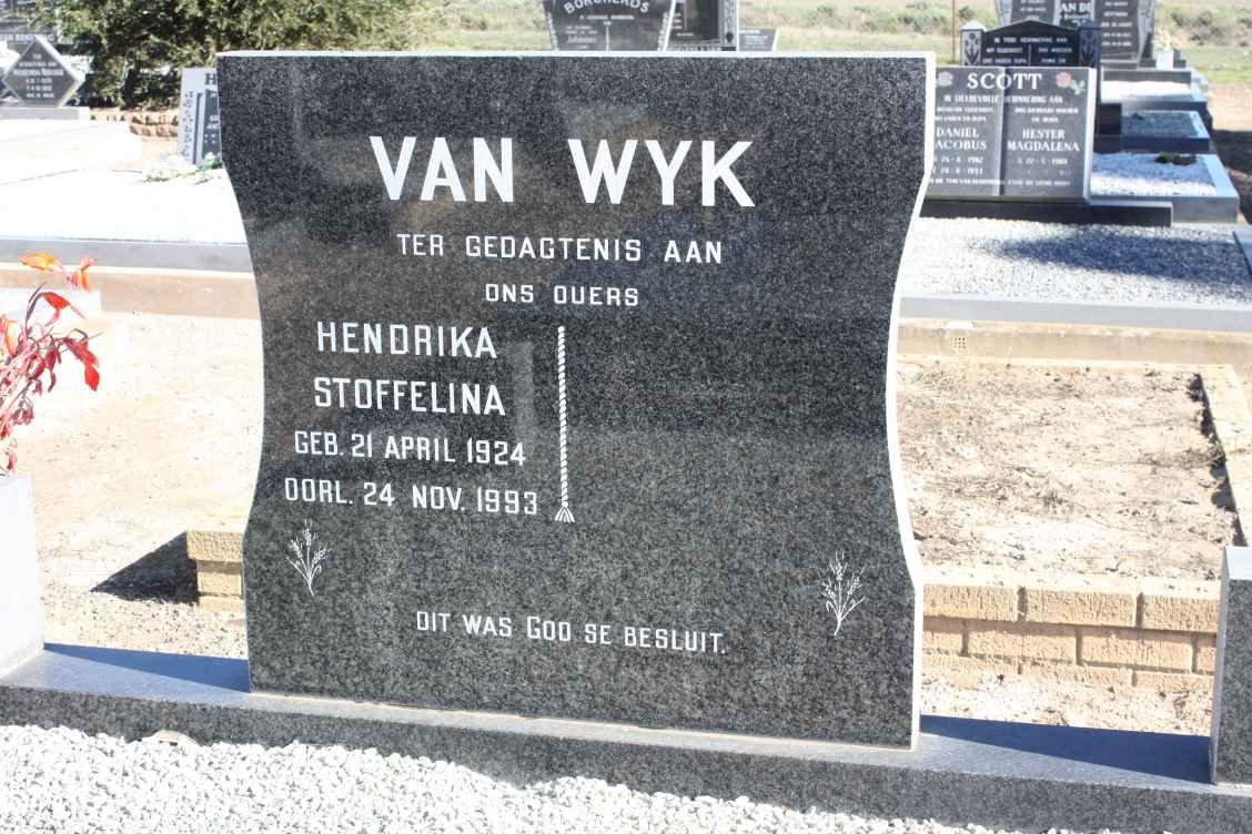 WYK Hendrika Stoffelina, van 1924-1993