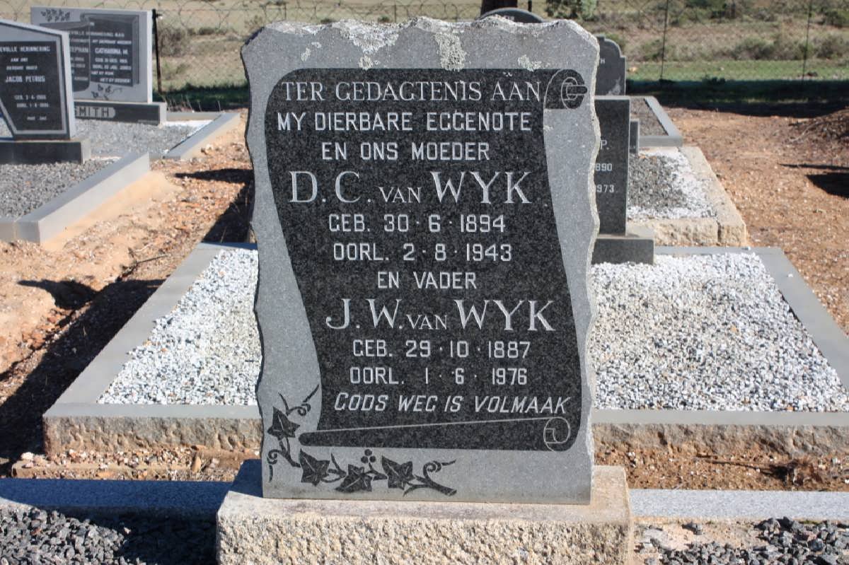 WYK J.W., van 1887-1976 &amp; D.C. 1894-1943