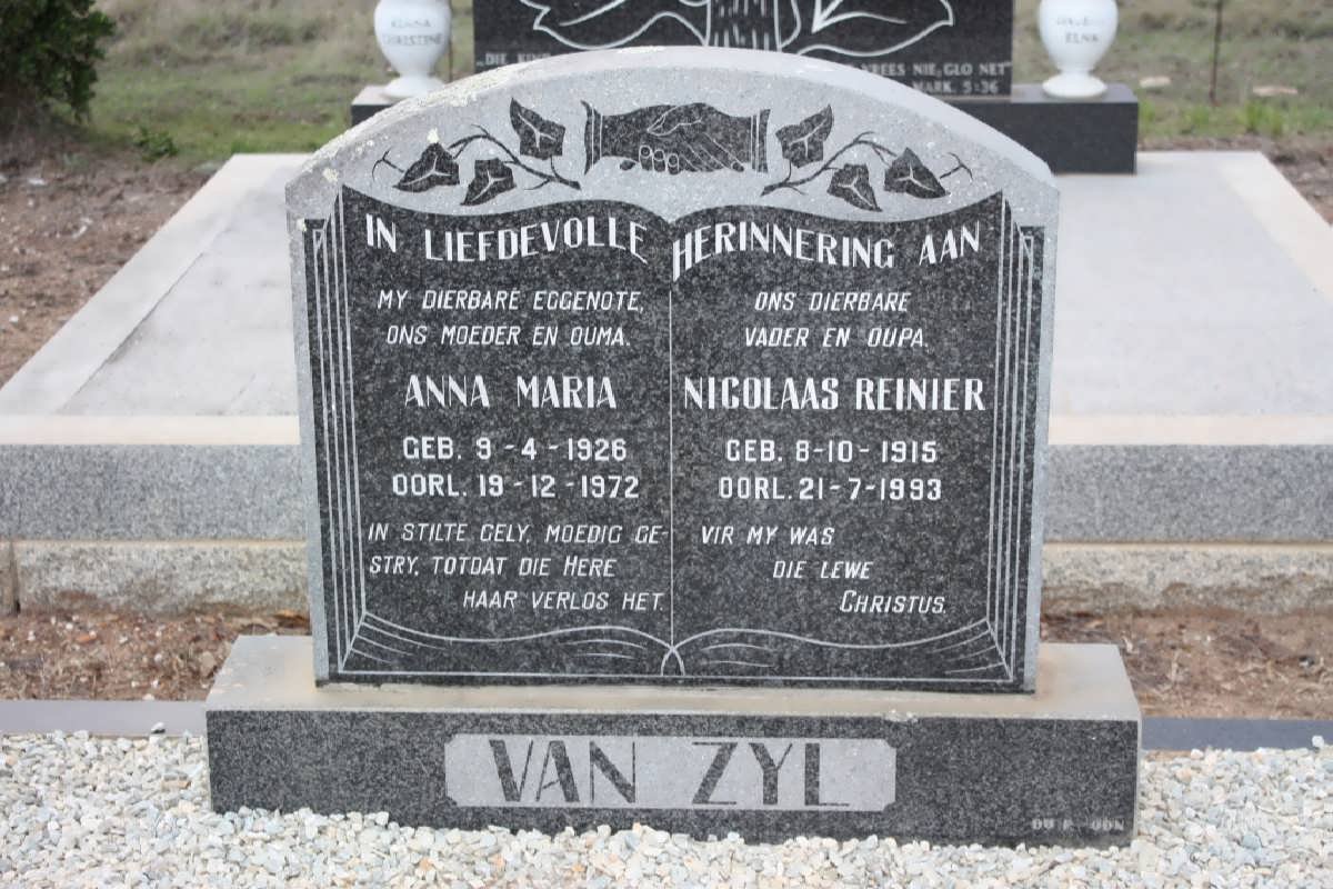 ZYL Nicolaas Reinier, van 1915-1993 &amp; Anna Maria 1926-1972