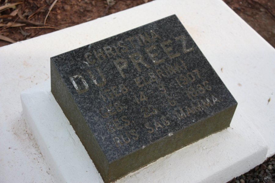 PREEZ Christina, du nee ELBRINK 1907-1986