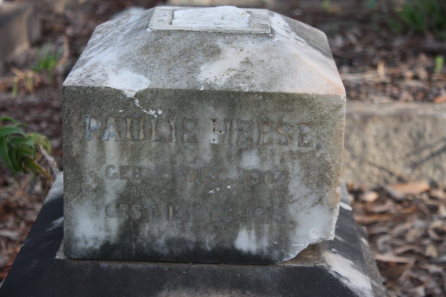 HEESE Paulie 1904-1909