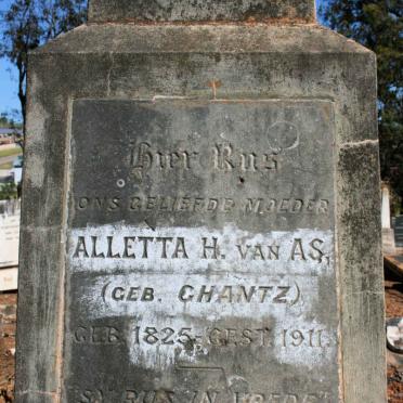 AS Alletta H., van neé CHANTZ 1825-1911