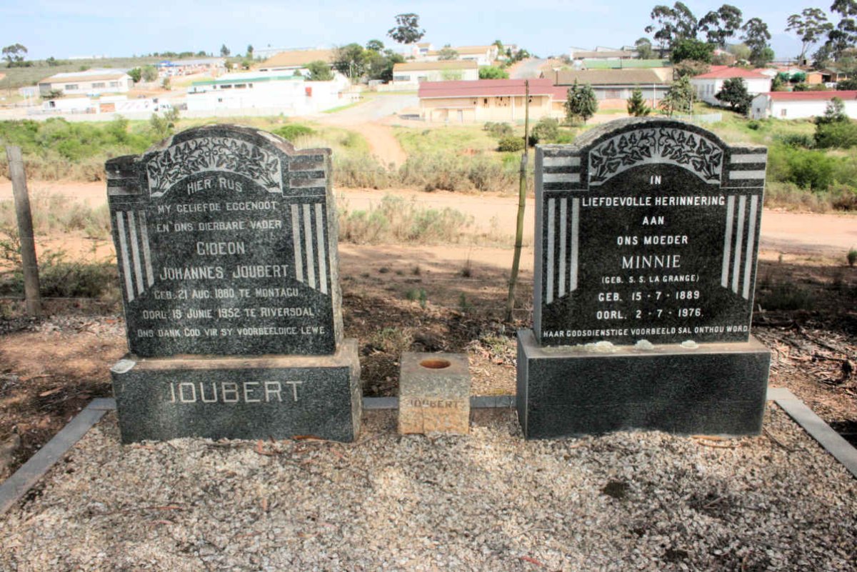 JOUBERT Gideon Johannes 1880-1952 &amp; S.S. LA GRANGE 1889-1976