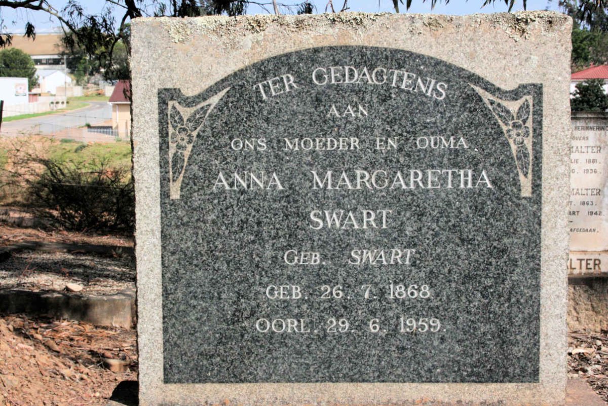 SWART Anna Margaretha neé SWART 1868-1959