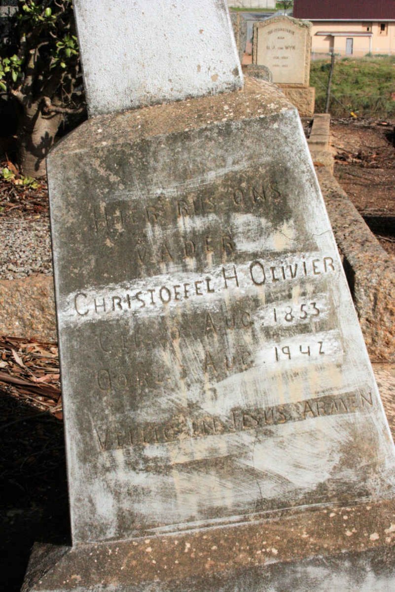 OLIVIER Christoffel H. 1853-1942
