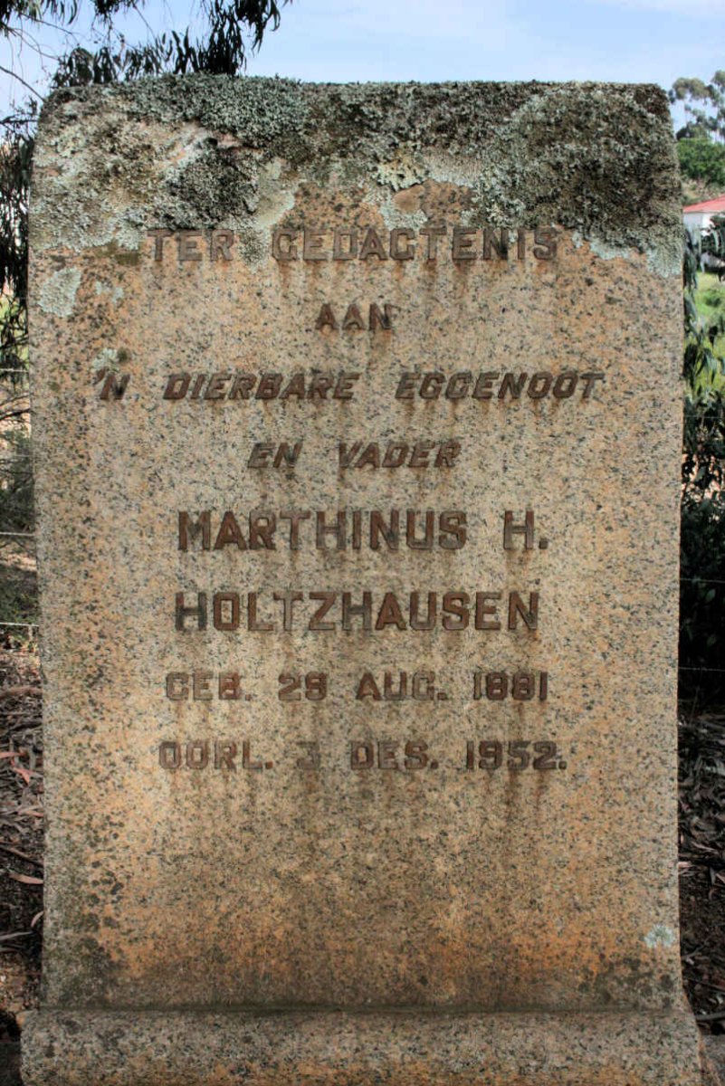 HOLTZHAUSEN Marthinus H. 1881-1952