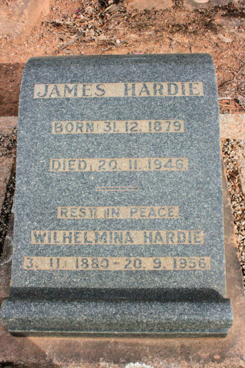 HARDY James 1879-1947 &amp; Wilhelmina 1880-1956