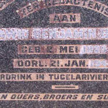 BOTHA Dawie Benjamin 1925-1945