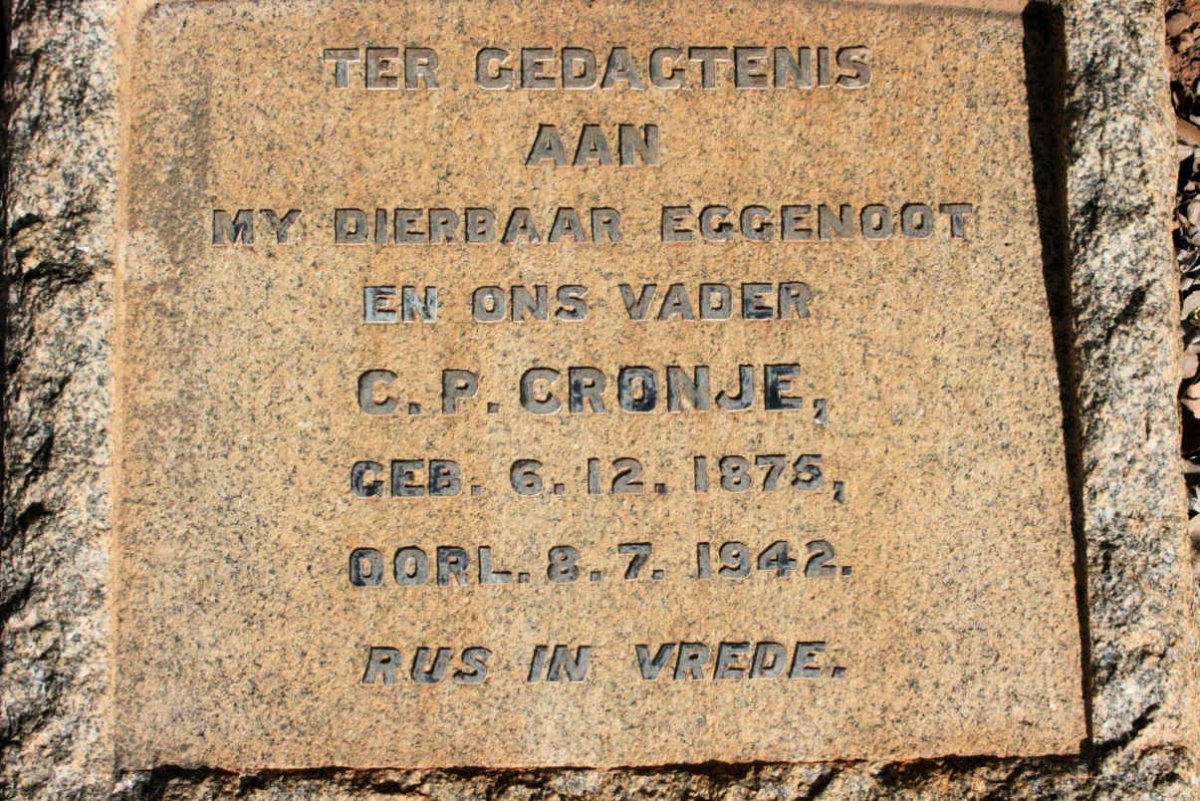CRONJE C.P. 1875-1942