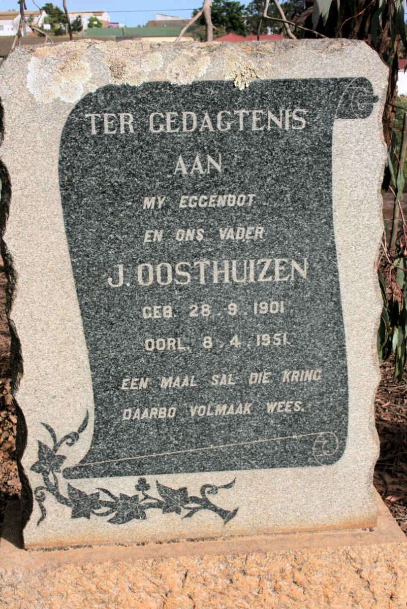 OOSTHUIZEN J. 1901-1951
