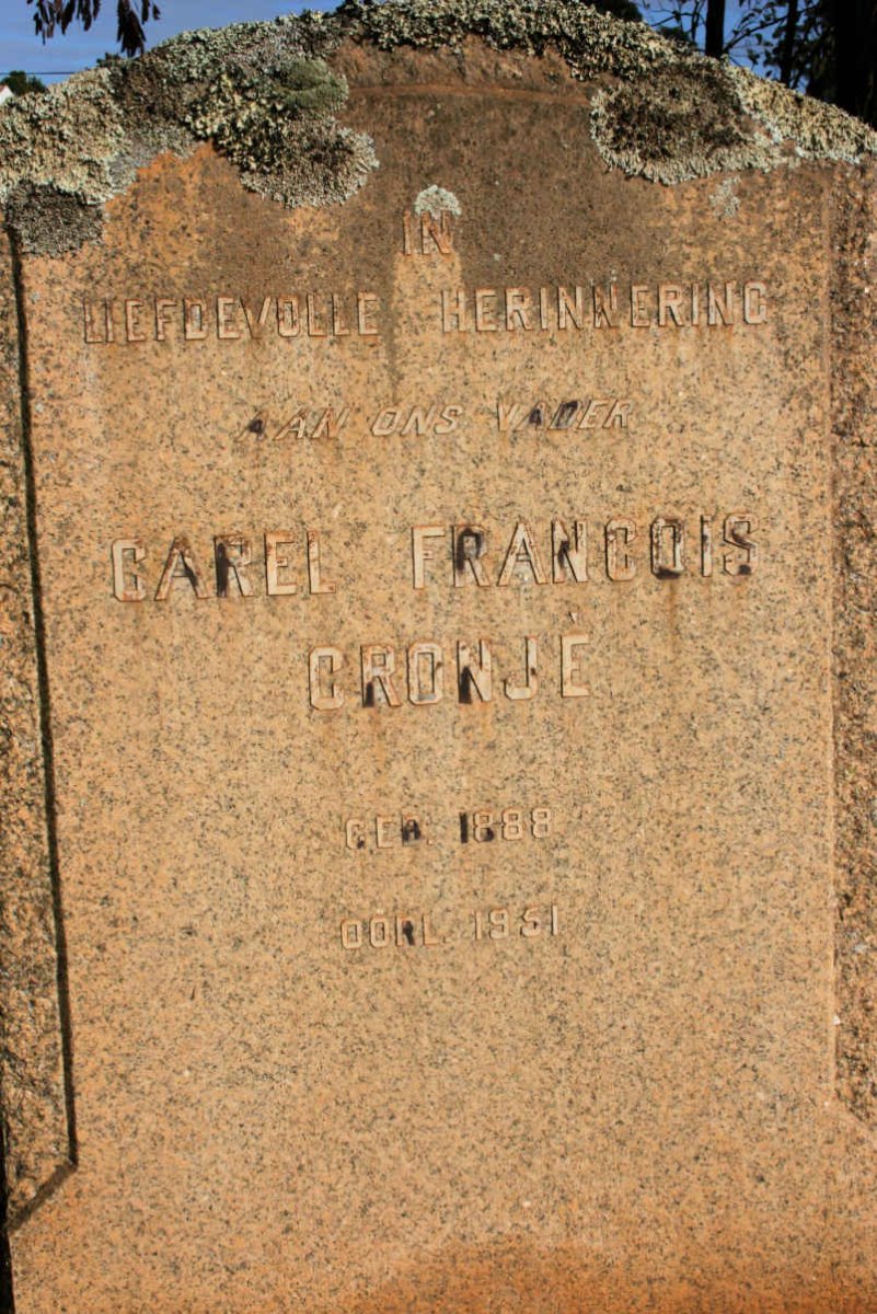 CRONJE Carel Francois 1888-1951