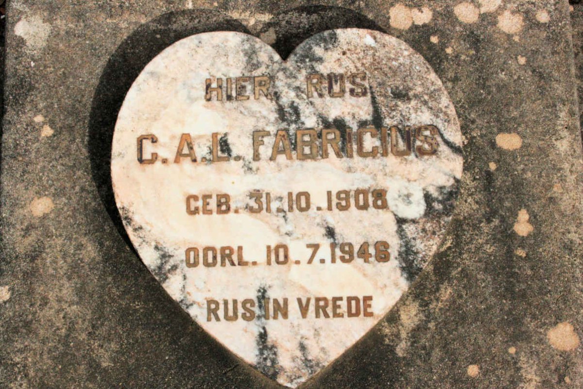 FABRICIUS C.A.L. 1908-1946
