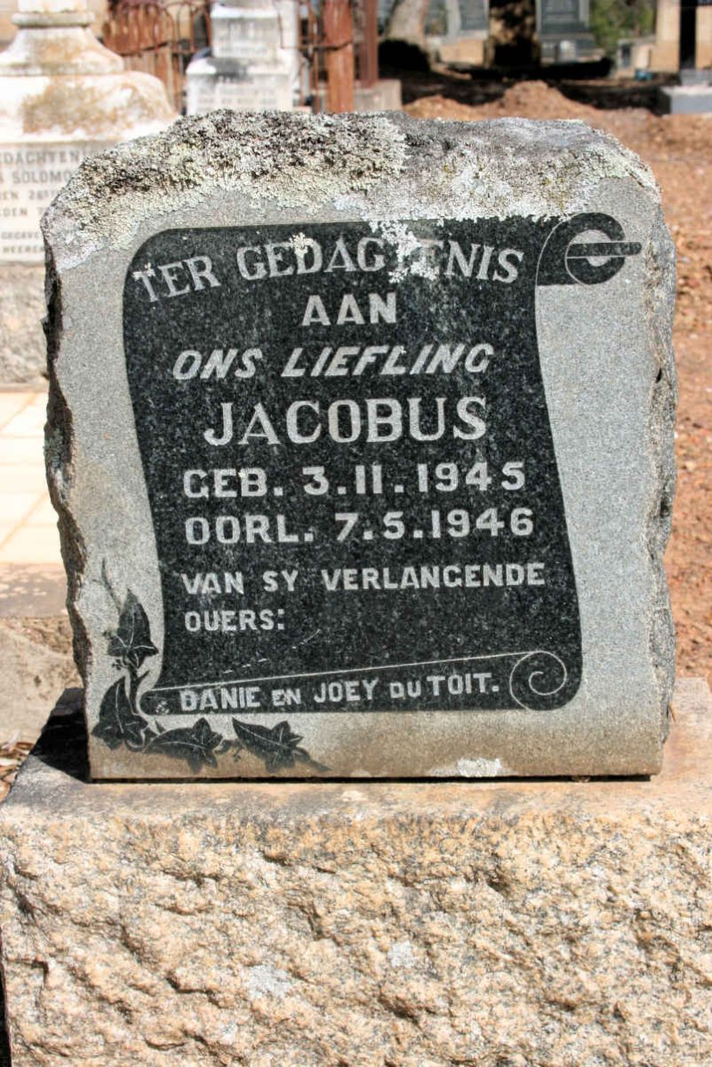 TOIT Jacobus, du 1945-1946