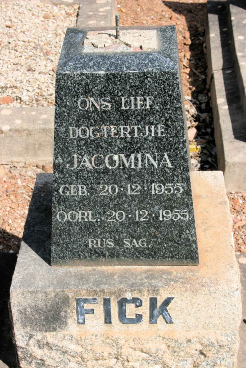 FICK Jacomina 1955-1955