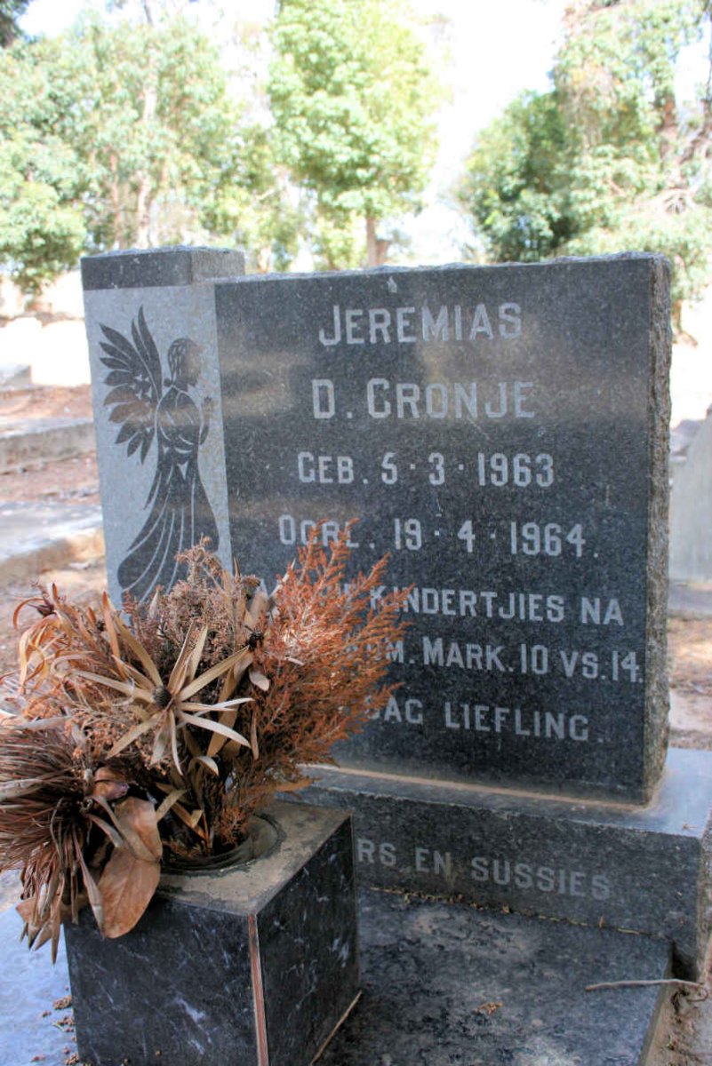 CRONJE Jeremias D. 1963-1964