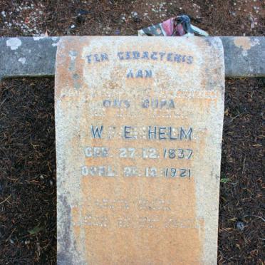 HELM W.E. 1837-1921