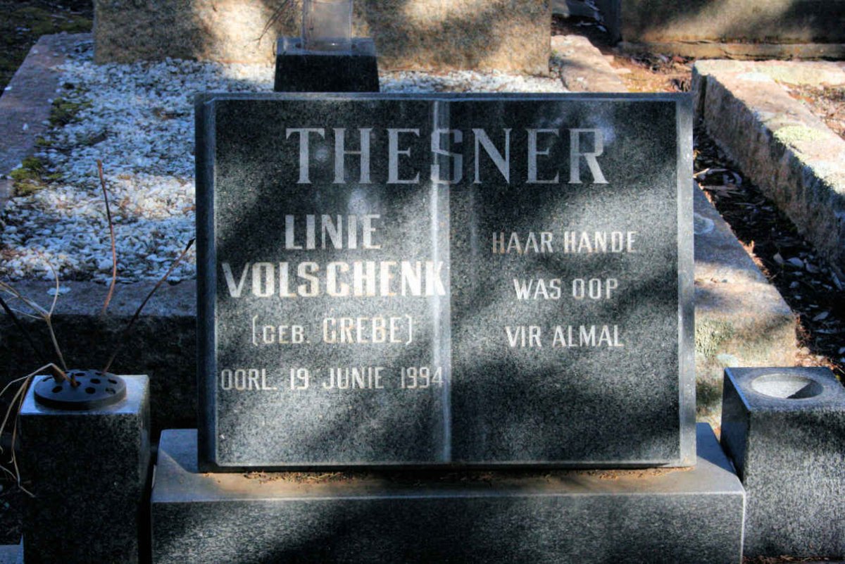THESNER Linie Volschenk neé GREBE -1994