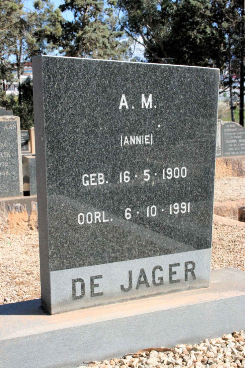 JAGER A.M., de 1900-1991