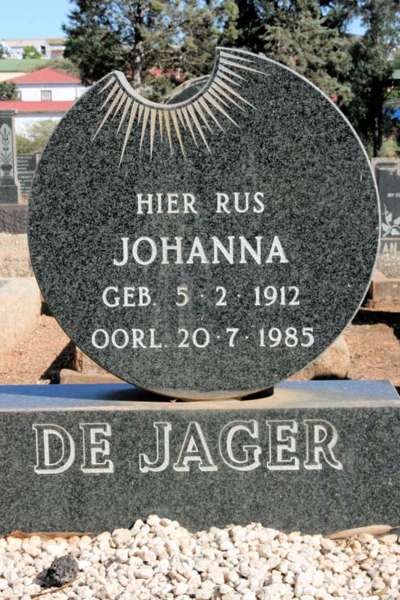 JAGER Johanna, de 1912-1985