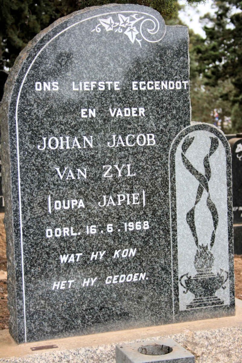 ZYL Johan Jacob, van -1968