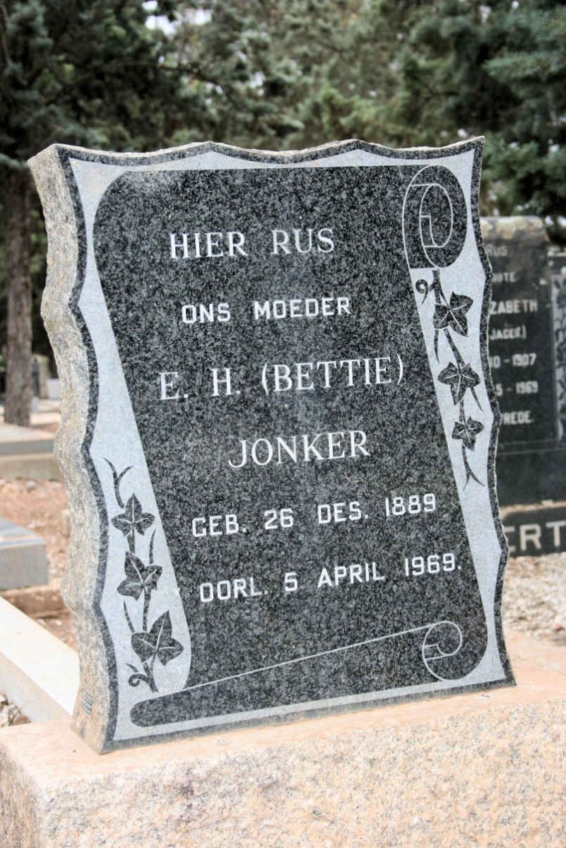 JONKER E.H. 1889-1969