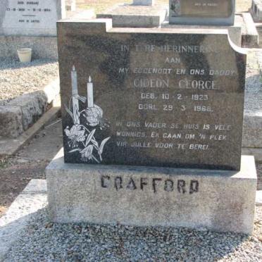 CRAFFORD Gideon George 1923-1968