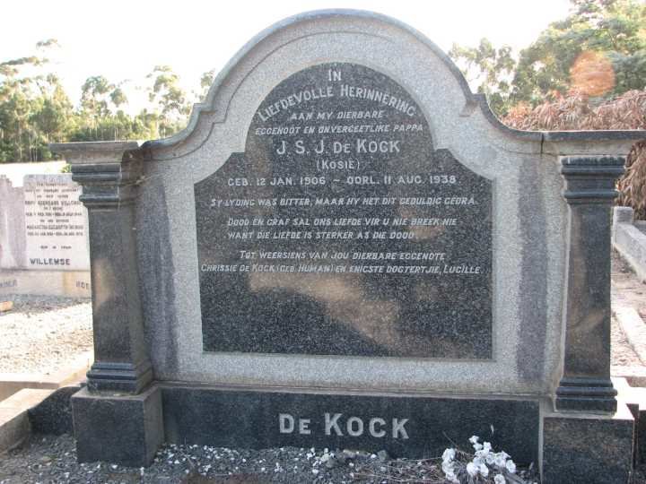 KOCK J.S.J., de 1906-1938