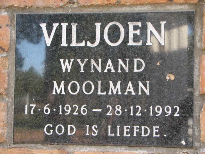 VILJOEN Wynand Moolman 1926-1992