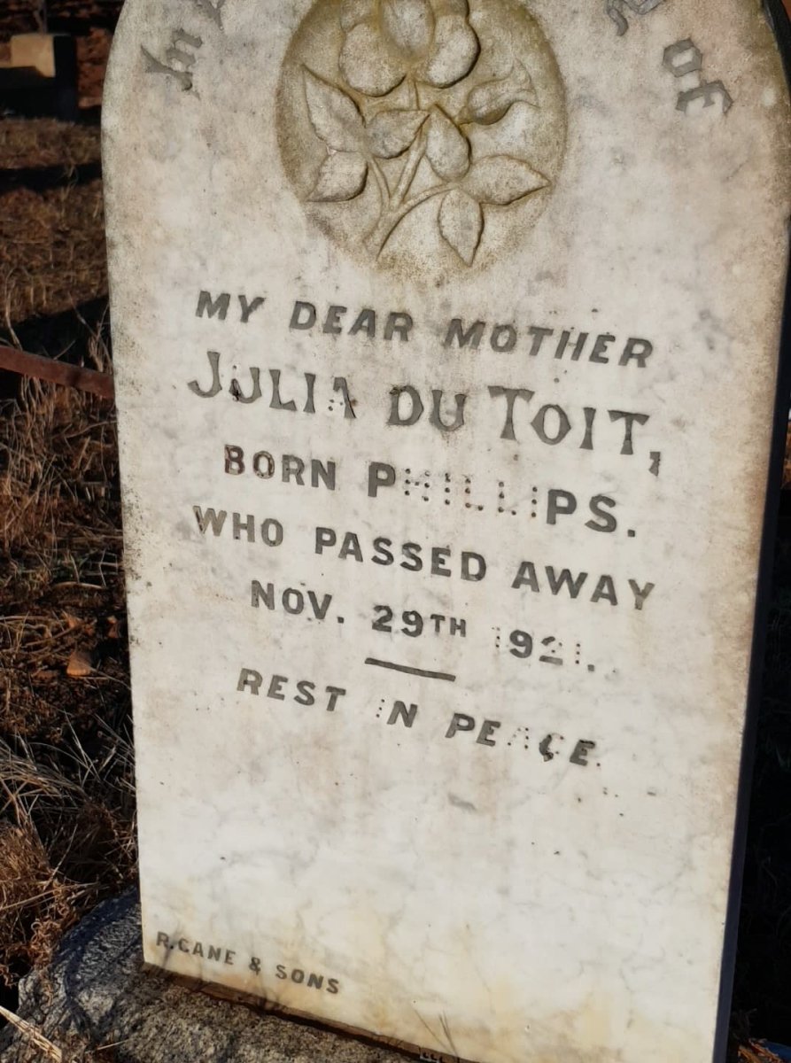 TOIT Julia, du nee PHILLIPS -1921