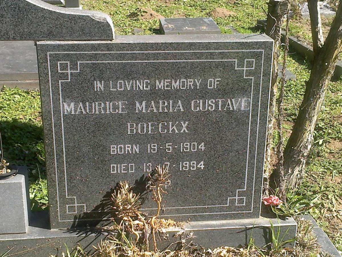 BOECKX Maurice Maria Gustave 1904-1994 &amp; Dora Alice 1902-1985