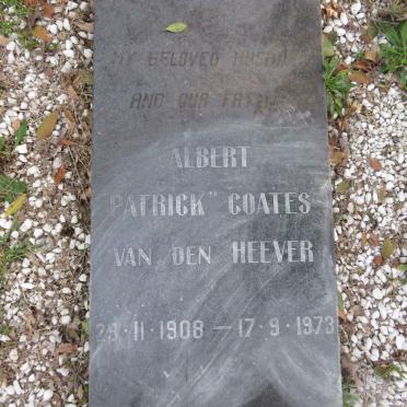 HEEVER Albert Patrick Coates, van den 1908-1973