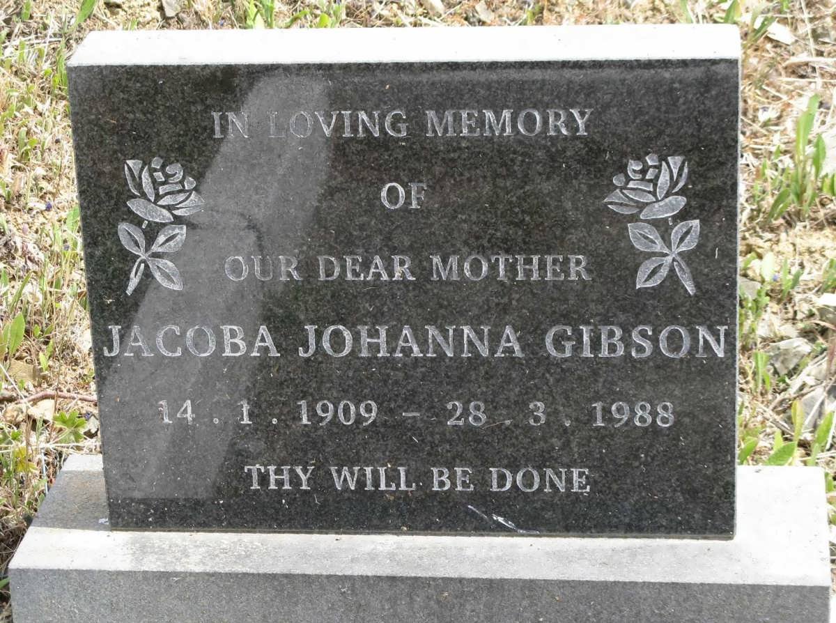 GIBSON Jacoba Johanna 1909-1988