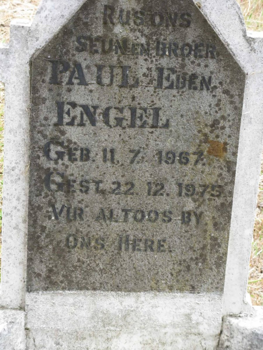 ENGEL Paul Eben  1967-1975