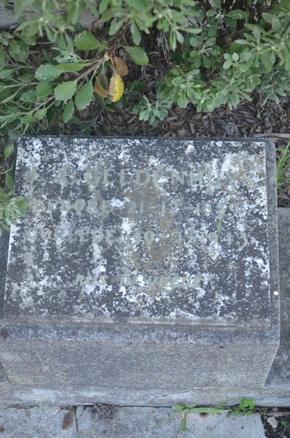 GELDENHUYS J. A. 1859-1943
