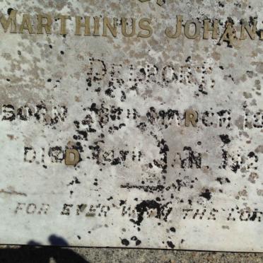DELPORT Johannes 1845-1916 :: DELPORT Marthinus Johannes 1896-1928