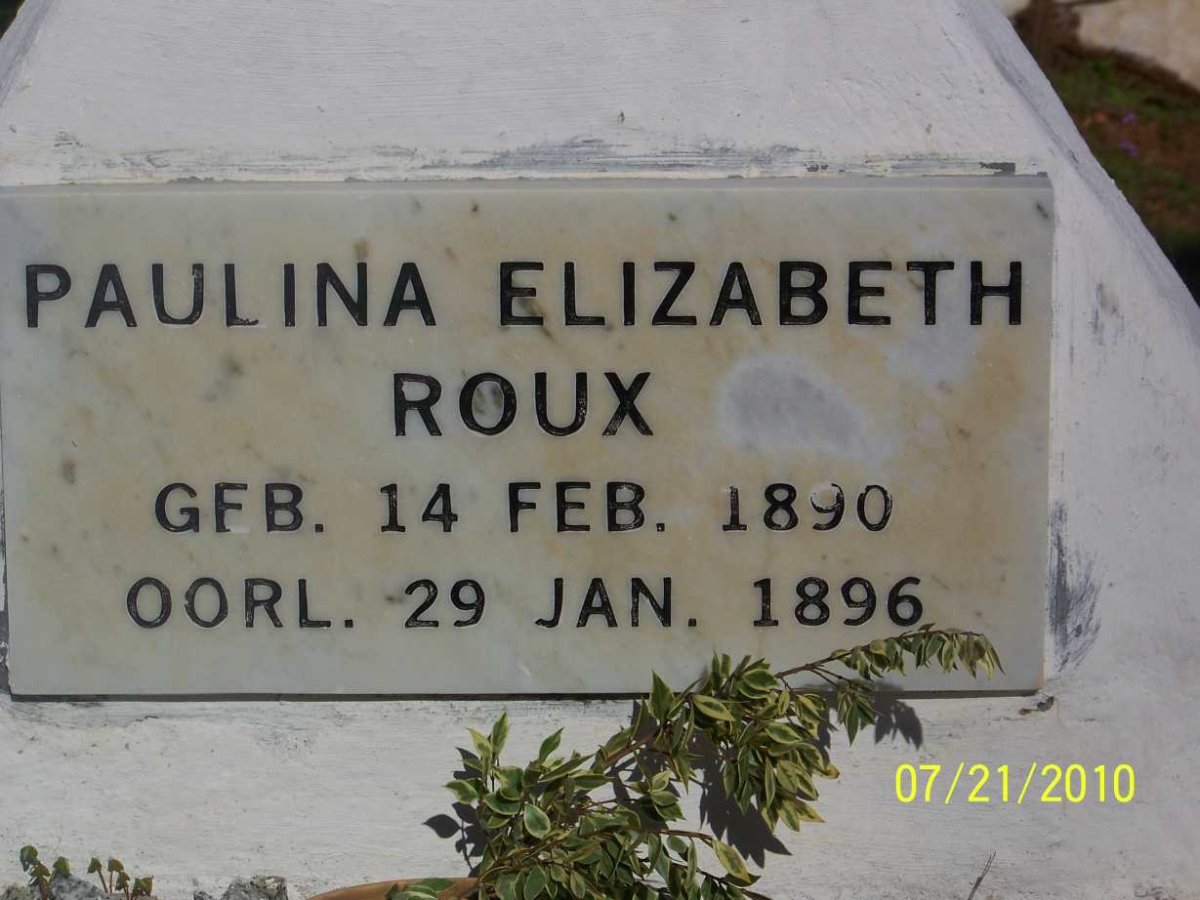 ROUX Paulina Elizabeth 1890-1896