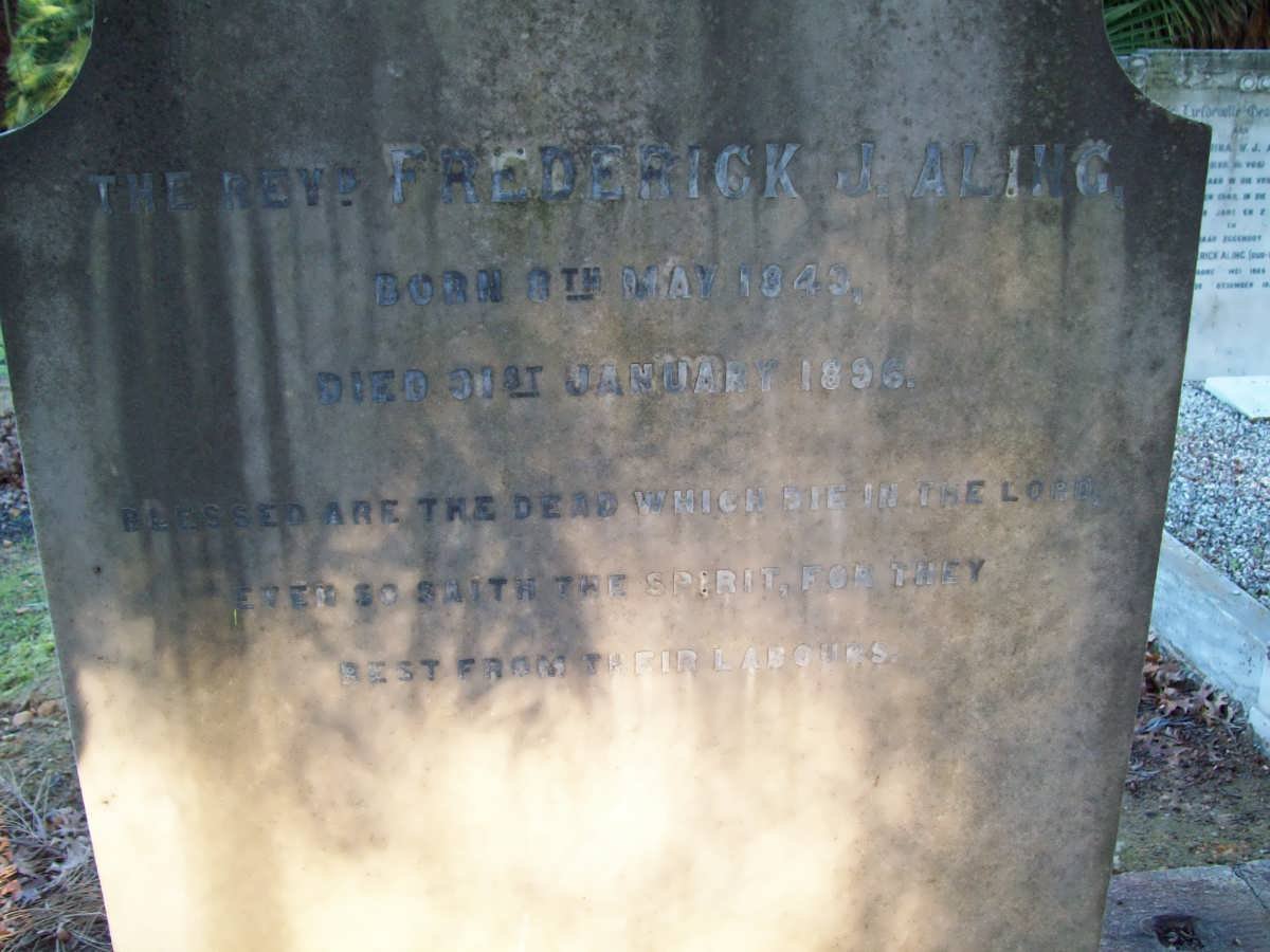 ALING Frederick 1849-1896