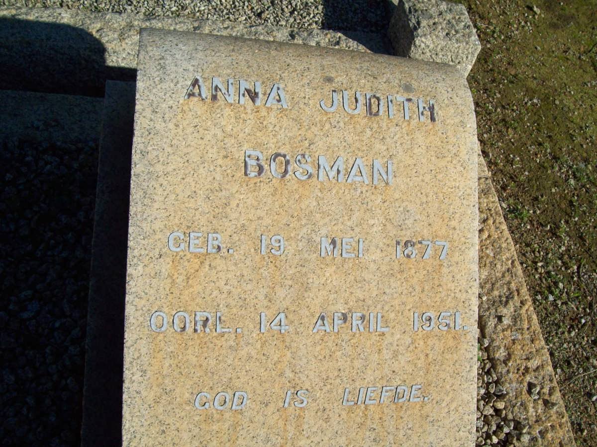 BOSMAN Anna Judith 1877-1951