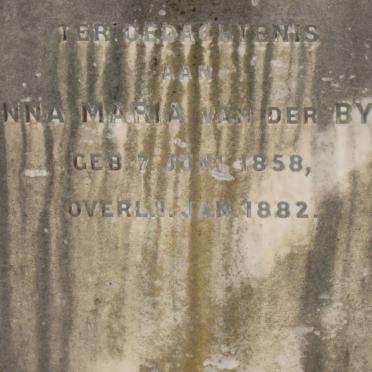 BYL Anna Maria, van der 1858-1882