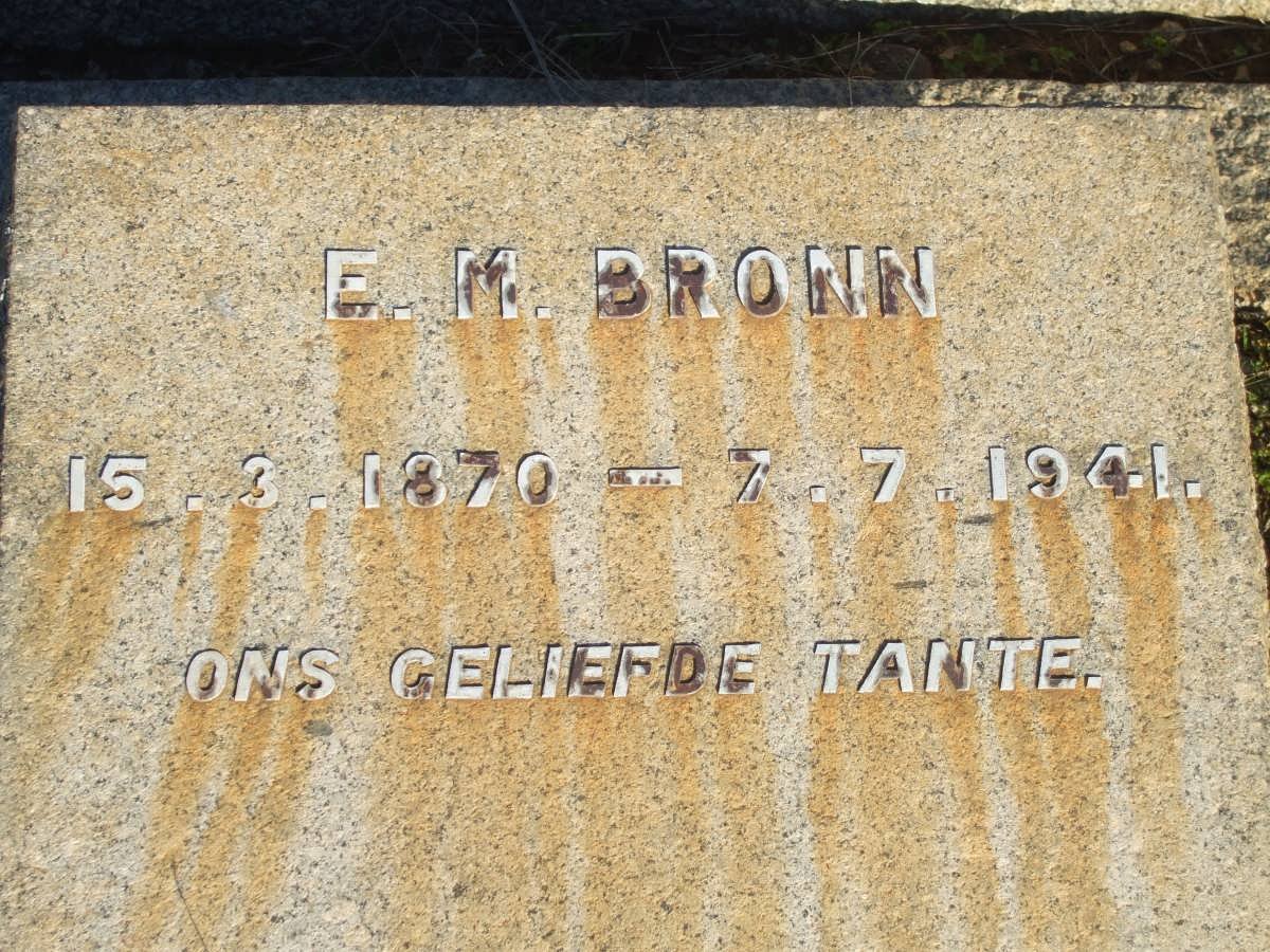 BRONN E.M. 1870-1941
