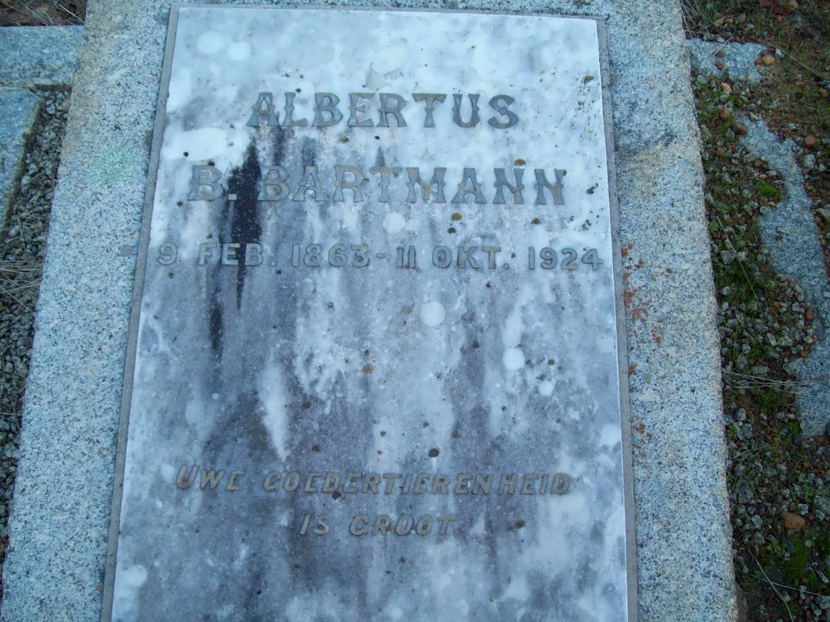 BARTMANN Albertus B.  1863-1924