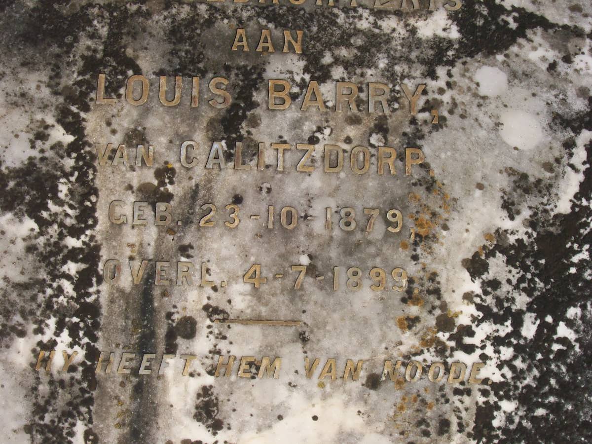 BARRY Louis 1879-1899
