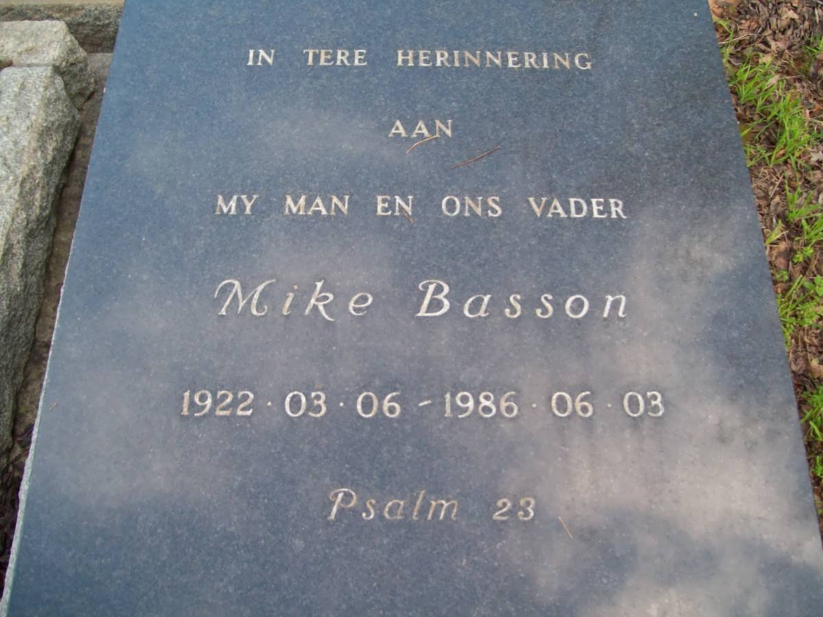 BASSON Mike 1922-1986